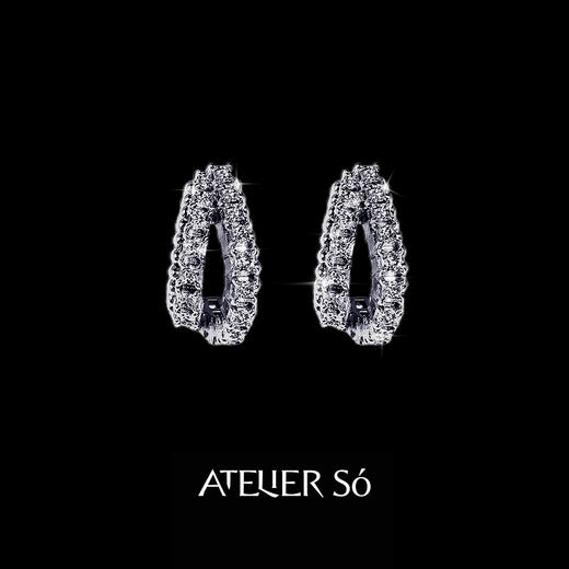 ATELIERSÓ 23AW KARAT 克拉系列-克拉双层素圈耳环 商品图0