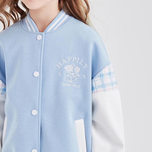 笛莎Deesha 童装女童外套2024春季新款学院风外套 商品图3