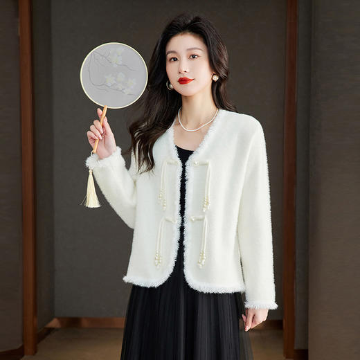 春季新款，新中式女装中国风短外套洋气小个子上衣洋气开衫外穿CC-MY-1080 商品图2