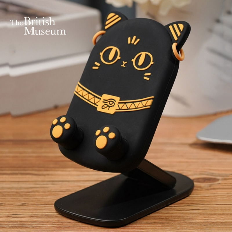 大英博物馆安德森猫和她的朋友们系列萌猫懒人桌面折叠手机支架 送礼