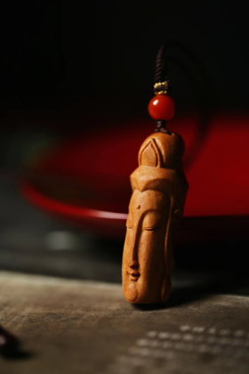 观音吊坠°老山檀香挂件