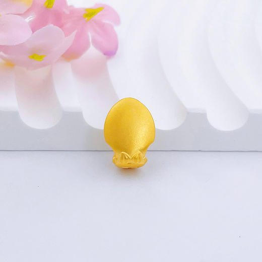 【限时7.5折】【定价黄金】足金 #守护神 #儿童/宝宝 #微硬金 无氰5D空心生肖鼠守护佛千手观音手串配件(CWW30007)（预售产品下单后不退款不退货不换货不补差价） 商品图1