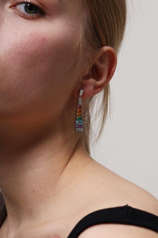 SOL DE VERANO 红墙系列彩虹耳钉 商品图3