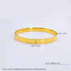 【限时克减150元】足金999.9 实心固口镜面金螺丝纹手镯米字纹手镯（面宽约5.9-6.3mm，厚度约1.7mm）(ANWZSZ00014-1)（预售产品下单后不退款不退货不换货不补差价） 商品缩略图3