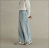 Evistub/E-3QCK11/水洗蓝复古宽松直筒牛仔长裤 商品缩略图0