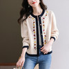 国风绣花毛衣外套，女春秋短款针织开衫春款女装新款洋气外搭CC-5-5866 商品缩略图3