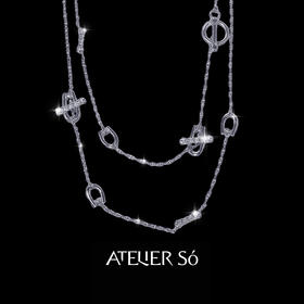 ATELIERSÓ 23SS 克拉系列-OT扣克拉密镶长项链