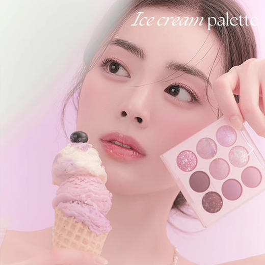【新手女神必备！冰淇淋九色眼影】 亮片闪粉珠光大地色眼影土豆泥新手女，土豆泥般温柔的大地色，新手女孩也能轻松驾驭。 商品图3