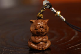 酷酷虎吊坠°老山檀香挂件