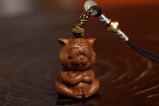 酷酷虎吊坠°老山檀香挂件 商品图0