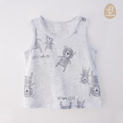 【四季背心】卓儿宝宝A类无袖薄款背心家居服打底背心适合3个月-6岁 商品图0