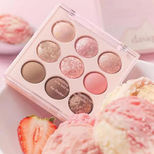 【新手女神必备！冰淇淋九色眼影】 亮片闪粉珠光大地色眼影土豆泥新手女，土豆泥般温柔的大地色，新手女孩也能轻松驾驭。 商品图2
