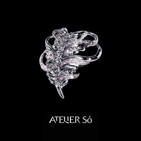 ATELIERSÓ 23AW KARAT 克拉系列-羽毛满钻胸针