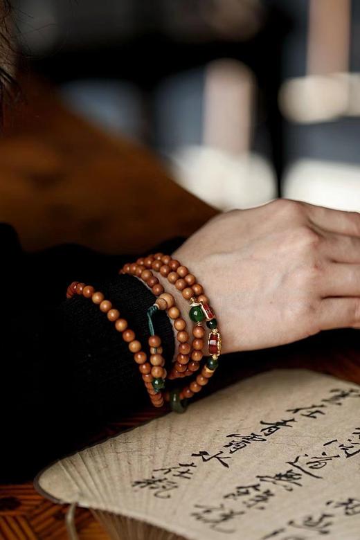 0.6老山檀香福牌手串 商品图2