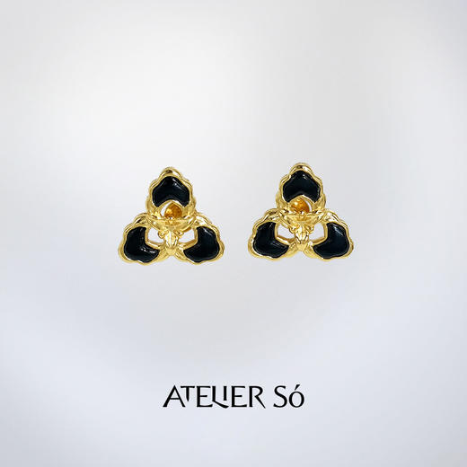 ATELIERSÓ x deepmoss 23AW 合作系列-三花耳钉 商品图0