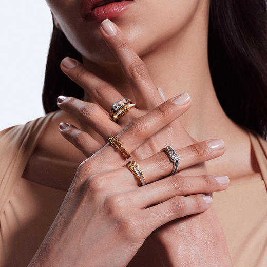 ATELIERSÓ 23AW SIREN 塞壬系列-别针珐琅彩戒指（樱粉） 商品图2