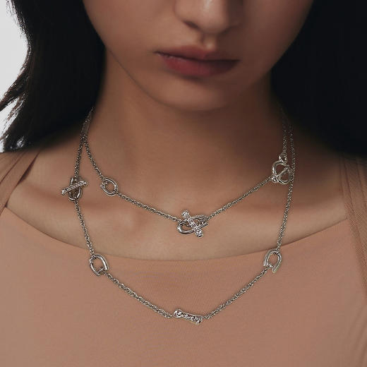 ATELIERSÓ 23SS 克拉系列-OT扣克拉密镶长项链 商品图1