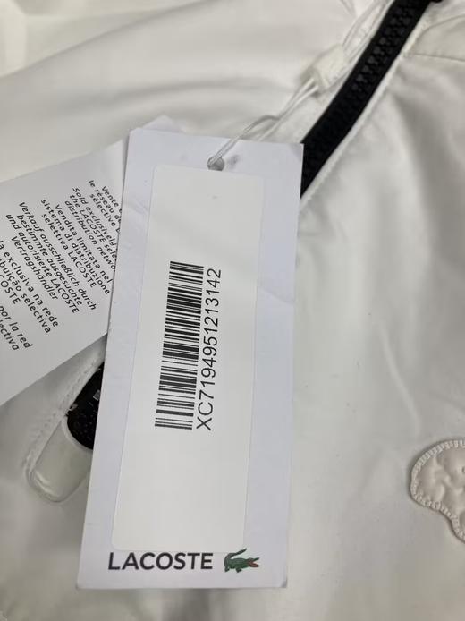 瑕疵  Lacoste/法国鳄鱼 男士新款时尚百搭连帽舒适休闲外套 商品图6