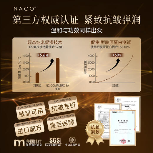 NACO五重视黄醇紧致赋活精华霜(高阶版) 商品图4