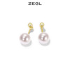 ZEGL温柔粉人造珍珠耳环女小众设计耳钉轻奢高级感小香风秋冬耳饰 商品缩略图1