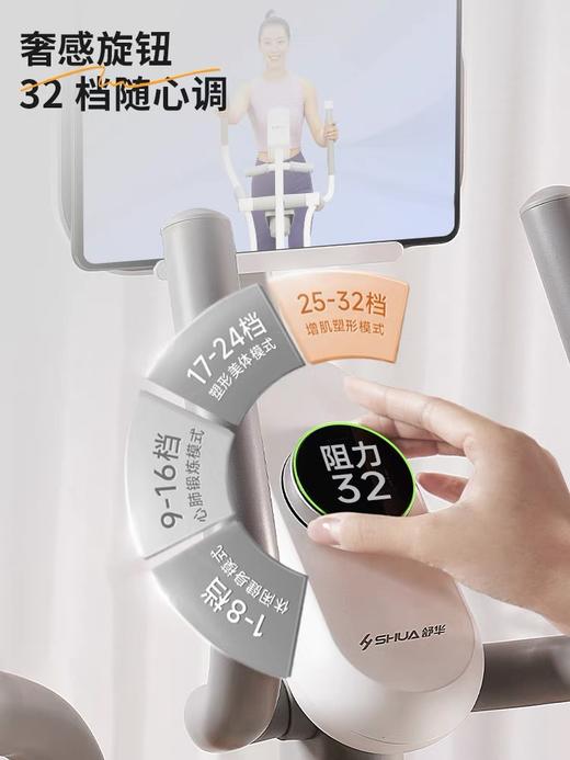 舒华椭圆机家用健身登山机静音运动太空漫步机小型椭圆仪精灵E369 商品图4