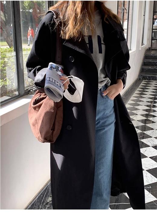 春秋新款【中长款 风衣外套女】时髦流行 英伦风大衣日系 商品图3