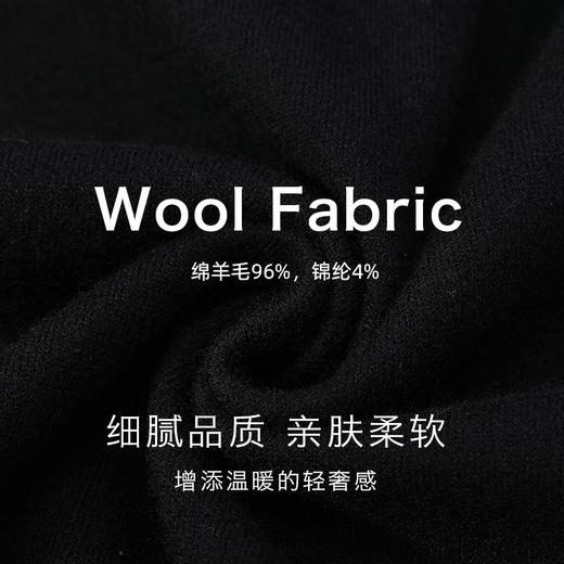 米加蜜 黑色花瓣羊毛风衣『款式宽松，建议大家买小一码』 商品图2