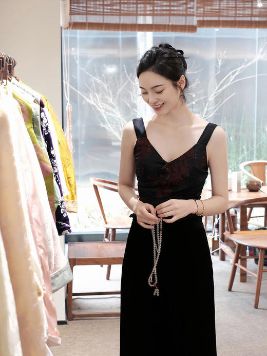 盛唐牡丹 |民国真丝老面料背心 商品图6