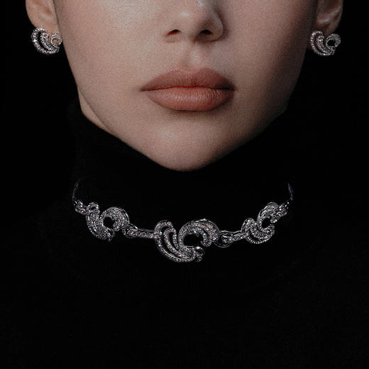 ATELIERSÓ 23AW KARAT 克拉系列-克拉爱心拼钻颈圈 商品图2