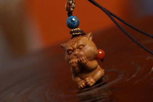 小萌虎吊坠°老山檀香挂件 商品图0