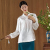 2024春季新款交叠领中式复古上衣国风小衫衬衫R230487 商品缩略图2