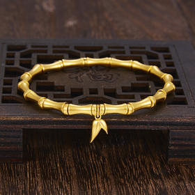 【限时克减150元】足金999 #小红书 古法传承国风竹节手串(周长约16.5-17.5cm)(YGFSC00130)（预售产品下单后不退款不退货不换货不补差价）