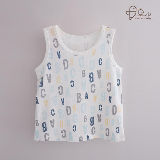 【四季背心】卓儿宝宝A类无袖薄款背心家居服打底背心适合3个月-6岁 商品图7