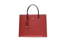 豪麟名鞋奥莱迪嘉女包牛皮革手袋TWPB41SX201酒红色  原价1960元