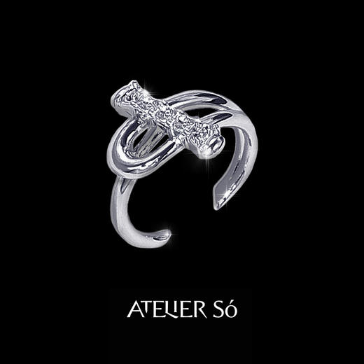 ATELIERSÓ 23SS 克拉系列-OT扣克拉密镶戒指 商品图0