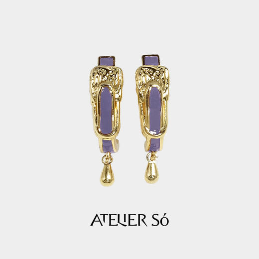 ATELIERSÓ 23AW SIREN 塞壬系列-别针珐琅彩耳钉 商品图0