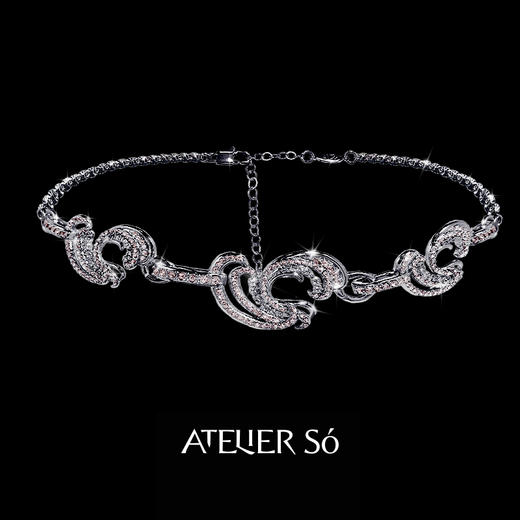 ATELIERSÓ 23AW KARAT 克拉系列-克拉爱心拼钻颈圈 商品图0