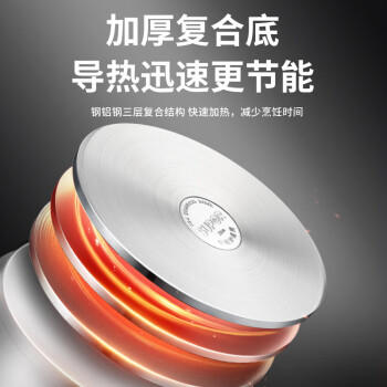 苏泊尔（SUPOR）蒸锅304不锈钢双层复底家用多用大容量蒸笼燃气电磁炉通用SZ30C1 /厨具 /烹饪锅具 /蒸锅 商品图8