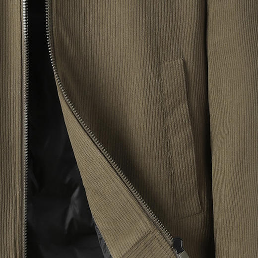 【羊羔绒领】罗蒙经典灯芯绒羽绒服男工装夹克男士羽绒服外套男羽绒服 商品图10