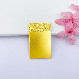 【限时克减128元】足金999.9 【30克】古法实心无事牌方牌吊坠无事牌吊坠（厚约1.8-2mm）(GFDZW00035-04)（预售产品下单后不退款不退货不换货不补差价）