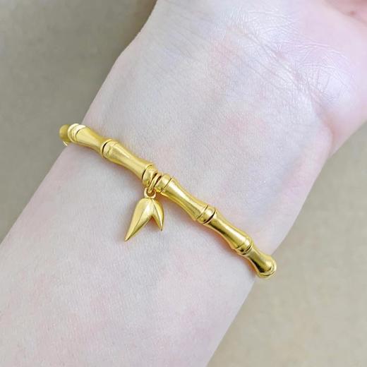 【限时克减150元】足金999 #小红书 古法传承国风竹节手串(周长约16.5-17.5cm)(YGFSC00130)（预售产品下单后不退款不退货不换货不补差价） 商品图3