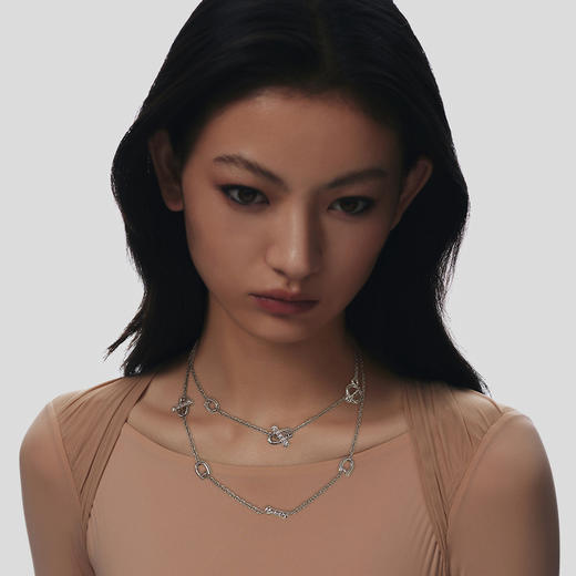 ATELIERSÓ 23SS 克拉系列-OT扣克拉密镶长项链 商品图2