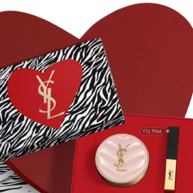 YSL圣罗兰口红气垫礼盒 小金条口红1966+粉气垫B10