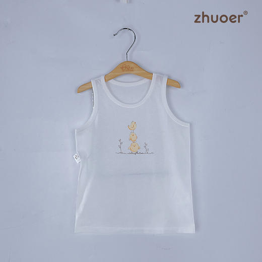 【四季背心】卓儿宝宝A类无袖薄款背心家居服打底背心适合3个月-6岁 商品图3