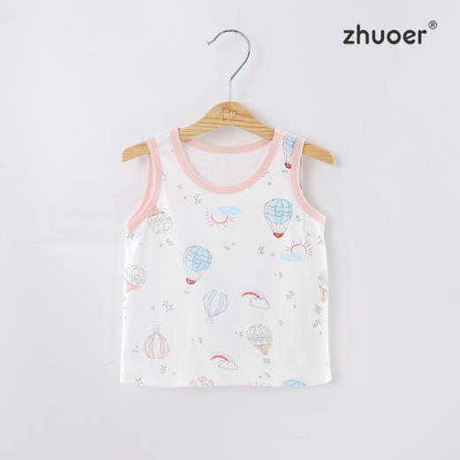 【四季背心】卓儿宝宝A类无袖薄款背心家居服打底背心适合3个月-6岁 商品图8