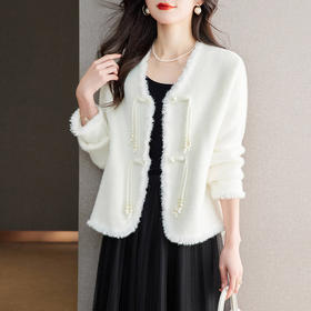 春季新款，新中式女装中国风短外套洋气小个子上衣洋气开衫外穿CC-MY-1080
