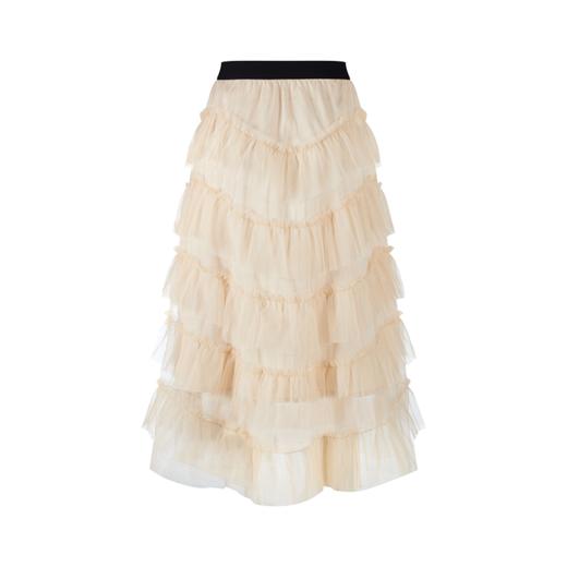 HL2DSSSK1015 腰头水钻logo蛋糕纱裙 商品图1