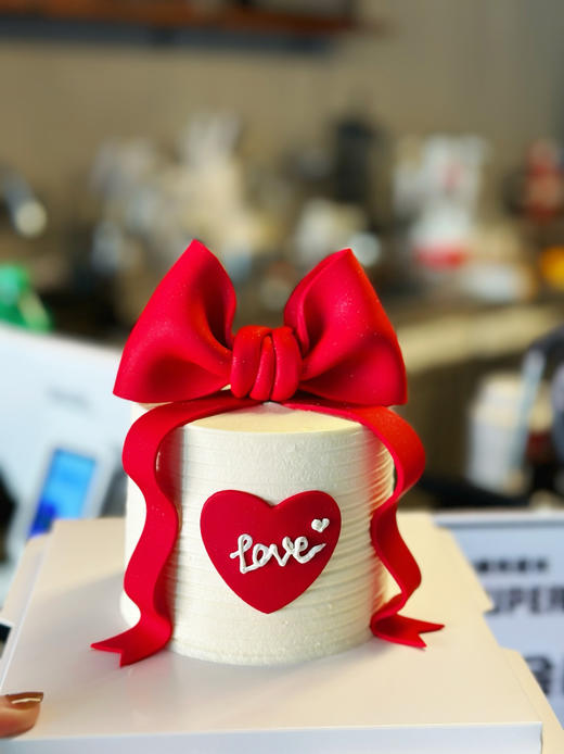 2025情人节，四寸，心心相印，情人节主题，红色蝴蝶结 商品图0