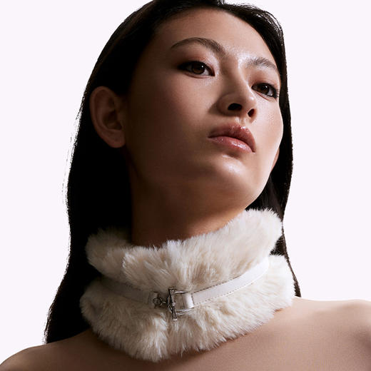 ATELIERSÓ 23SS 皮具系列-OT扣长毛围脖（米） 商品图2