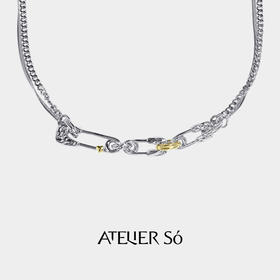 ATELIERSÓ 23AW SIREN 塞壬系列-纹理别针环扣项链